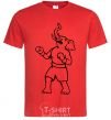 Men's T-Shirt Elephant boxer red фото