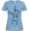 Women's T-shirt Elephant boxer sky-blue фото