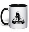 Mug with a colored handle Boxing black фото