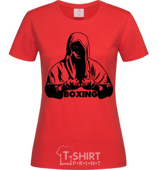 Женская футболка Boxing Красный фото