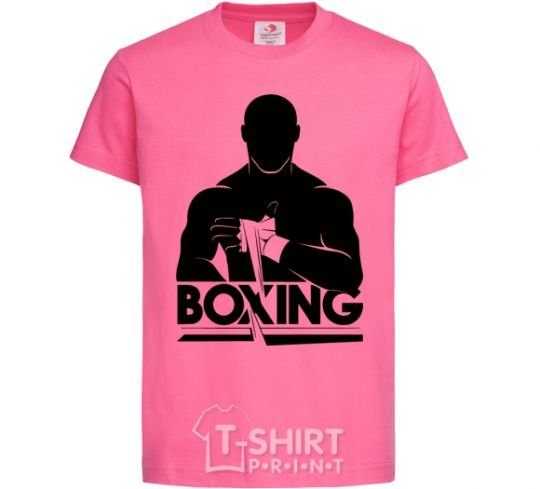 Kids T-shirt Boxing man heliconia фото