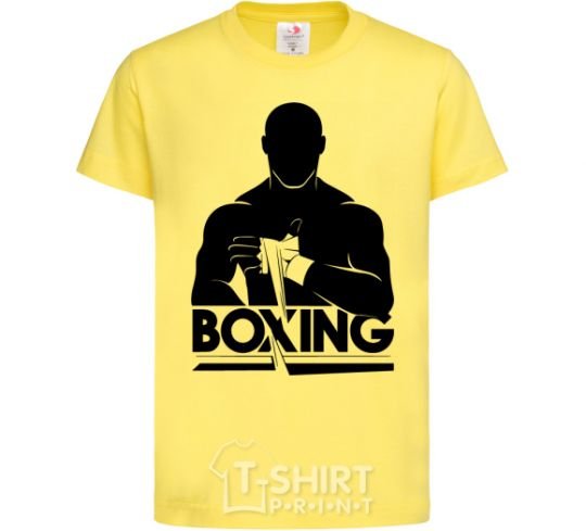 Детская футболка Boxing man Лимонный фото