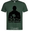 Мужская футболка Boxing man Темно-зеленый фото