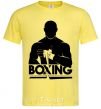Мужская футболка Boxing man Лимонный фото
