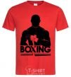 Мужская футболка Boxing man Красный фото