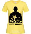 Женская футболка Boxing man Лимонный фото