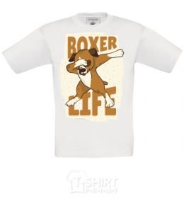 Kids T-shirt Boxer life White фото