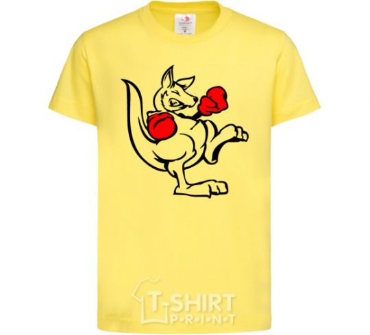 Kids T-shirt Кенгуру боксер cornsilk фото