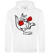 Men`s hoodie Кенгуру боксер White фото