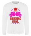Свитшот Boxing girl Белый фото