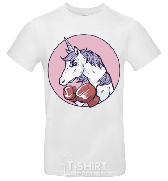Men's T-Shirt Unicorn Boxer V.1 White фото