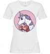 Women's T-shirt Unicorn Boxer V.1 White фото