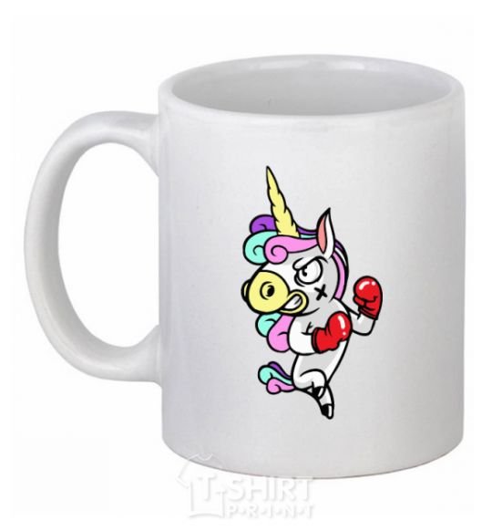 Ceramic mug Evil unicorn White фото