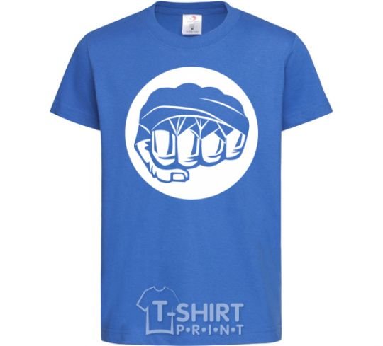 Kids T-shirt Fist boxer royal-blue фото