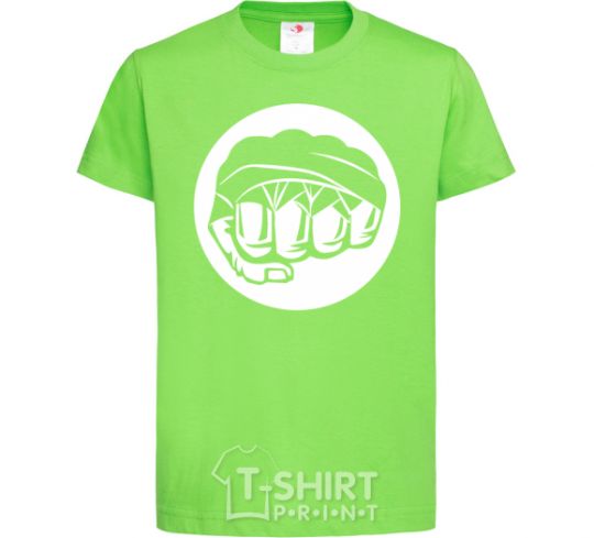 Kids T-shirt Fist boxer orchid-green фото