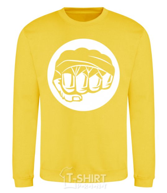 Sweatshirt Fist boxer yellow фото