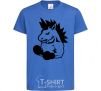 Детская футболка Единорог боксер Ярко-синий фото