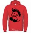 Men`s hoodie Unicorn Boxer bright-red фото