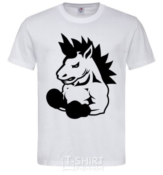 Men's T-Shirt Unicorn Boxer White фото