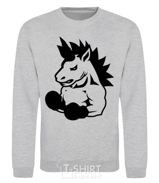 Sweatshirt Unicorn Boxer sport-grey фото