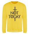 Sweatshirt Not today yellow фото