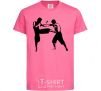 Детская футболка Fighting people Ярко-розовый фото