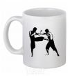 Ceramic mug Fighting people White фото