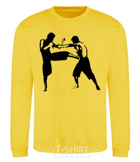 Sweatshirt Fighting people yellow фото