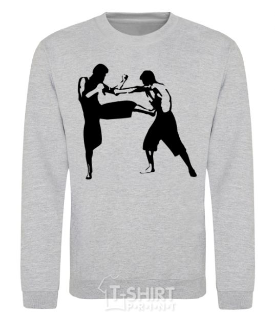 Sweatshirt Fighting people sport-grey фото