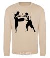 Sweatshirt Fighting people sand фото