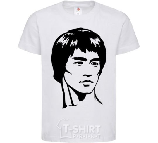 Kids T-shirt Bruce Lee White фото