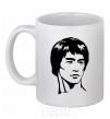 Ceramic mug Bruce Lee White фото