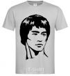 Men's T-Shirt Bruce Lee grey фото
