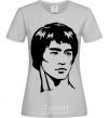 Women's T-shirt Bruce Lee grey фото