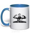 Mug with a colored handle Conor royal-blue фото