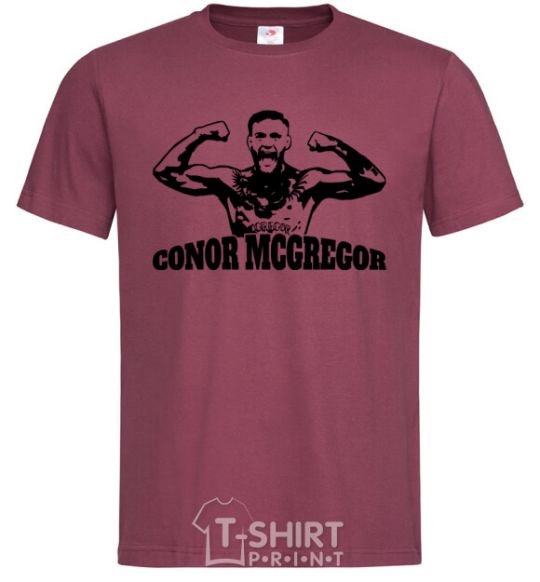 Men's T-Shirt Conor burgundy фото