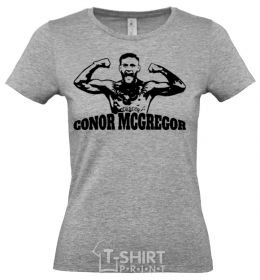 Women's T-shirt Conor grey фото