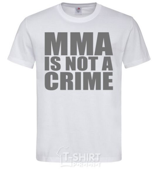 Men's T-Shirt MMA is not a crime White фото