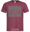 Men's T-Shirt MMA is not a crime burgundy фото