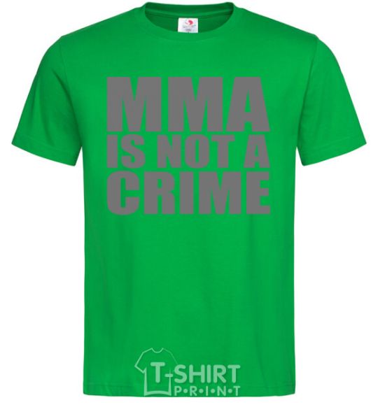 Мужская футболка MMA is not a crime Зеленый фото