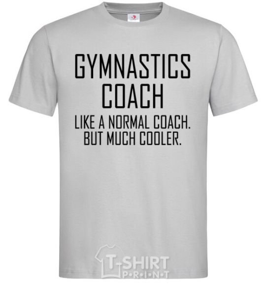 Мужская футболка Gymnastic coach cooler Серый фото