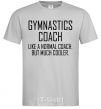 Мужская футболка Gymnastic coach cooler Серый фото