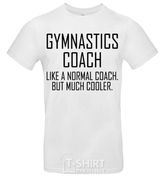 Мужская футболка Gymnastic coach cooler Белый фото