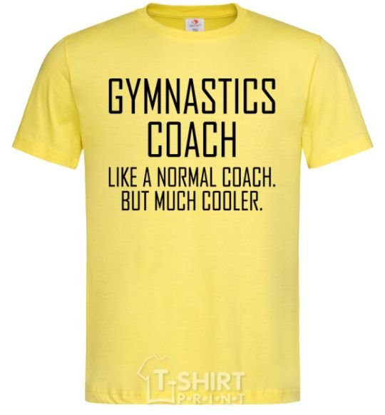 Мужская футболка Gymnastic coach cooler Лимонный фото