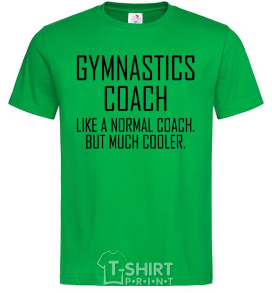 Мужская футболка Gymnastic coach cooler Зеленый фото