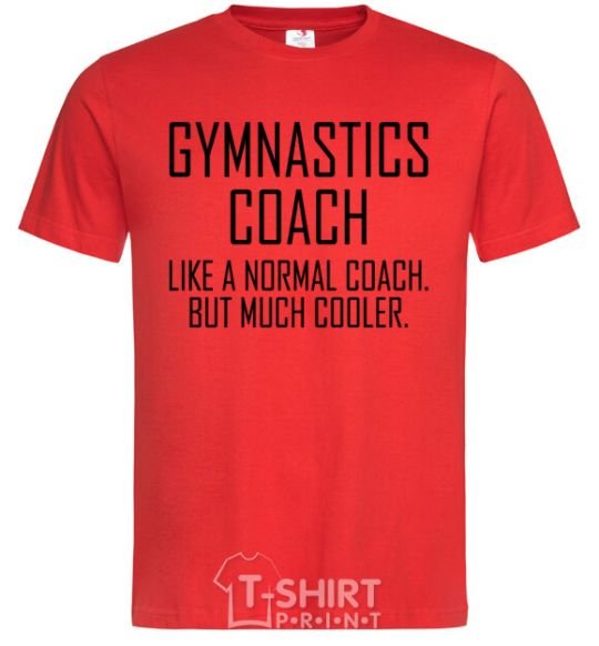 Men's T-Shirt Gymnastic coach cooler red фото