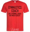 Мужская футболка Gymnastic coach cooler Красный фото