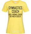 Женская футболка Gymnastic coach cooler Лимонный фото