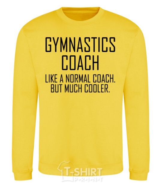 Sweatshirt Gymnastic coach cooler yellow фото