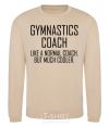 Свитшот Gymnastic coach cooler Песочный фото